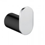 Esperia Black & Chrome Solid Brass Round Robe Hook Esperia Black & Chrome Solid Brass Round Robe Hook
